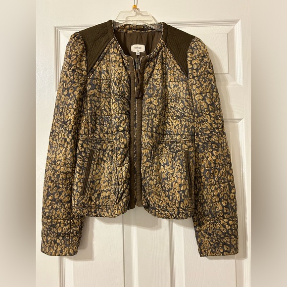 wilfred Quilted Leopard Print Jacket - Sz 6 - Picture 6 of 7
